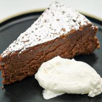 Torta Cioccolato Senza Farina · Flowerless chocolate cake, whipped cream