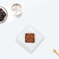 Homemade Brownie · Soft and tender in the interior with chewy edges.