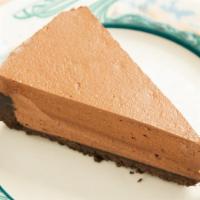 Chocolate Mousse Cake · Heavenly chocolate mousse with rich chocolate crust.
