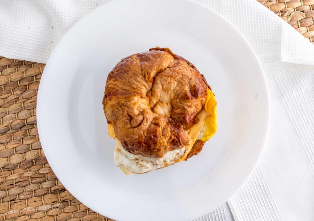 Egg & Cheese On A Croissant · 