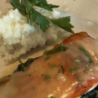 Pan Seared Salmon · with garlic butter & lemon
