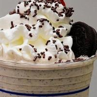 Regular Crazy Oreo Shake  · Creamy Cookies & Cream shake topped with a scoop of cookies & cream float, crushed Oreo's, c...