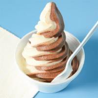 Small Soft Serve · We serve Hershey's twisted peaks creamy soft serve ice cream