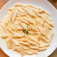  Alfredo Sauce With Pasta · Classic cream sauce.Linguine, Penne, Rigatoni, Angel hair or Fettuccine