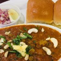 Honest Special Bhaji Pav · Vegetable curry with signature spices, cashews and raisins, served with pav(bread)