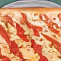 Grandma Pizza (Large 16 Inch) · Fresh mozzarella, grandma sauce, and basil.
