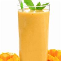 Mango Milkshake · Milk blended with mangoes.