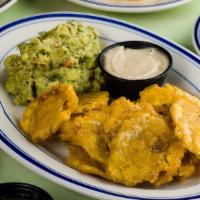 Tostones & Guac · Fried plantain served with our house guacamole