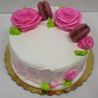 Round Vanilla Cake · Yellow Cake w/ Vanilla Filling and Whipped Cream Icing.Please call to verify availability.