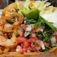 Fry Taco Bowl · aminas fry taco bowl with rice, beans, choice of meat or vegetables, lettuce, pico de gallo,...