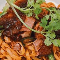 Mi Vit Tiem - Roasted Five-Spice Duck · w/thin egg noodles, shitake mushrooms, bok choy, rick duck sauce