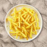 Seasoned Fries · Idaho potato fries cooked until golden brown and garnished with seasoning.