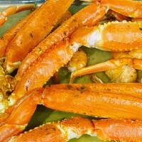 1 Bag Snow Crab Leg Steam Only · 1/2 lb each bag. Seasoned with old bay and butter.