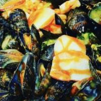 1 Lb Bag Mussels Steam · Seasoned with old bay and butter.