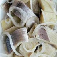 Herring Salad 1/2 Lb · 1/2 lb. Our pickled herring salad enjoy it however you like. Good with lemon juice and onion.