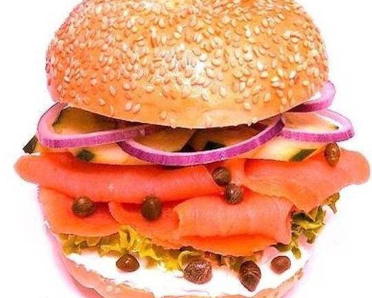 Belly Lox Sandwich Custom Make · Hand sliced belly lox silky in texture. Mouth watering. Best price in the city.