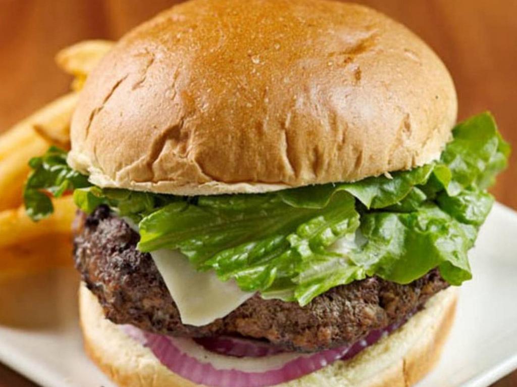 Double Meat Hamburger · 2/ 8 oz Angus beef extra juicy patty total 1 lb meat.