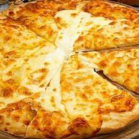 Oven Baked Cheese Pie “Khachapuri Migrelian” · Homemade filled and topped with extra
cheese.