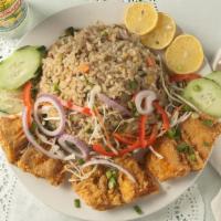 Cook-Up Rice · Vegetarian. Add chicken for an extra charge.