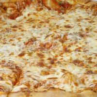 Four Cheese Pizza · Fresh mozzarella, Provolone, Ricotta & Romano