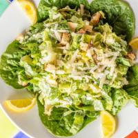 Caesar Salad · Romaine, parmigiano, croutons. Add chicken for an additional charge.