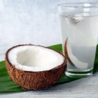 Raw Coconut Water · Freshly made!
