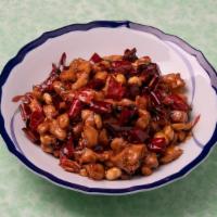 Kung Pao Chicken 宫保鸡丁 · Chicken, peanuts, Sichuan peppercorn,  chili peppers