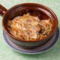 Stir-Fried Cabbage 手撕包菜 · Cabbage, chili peppers