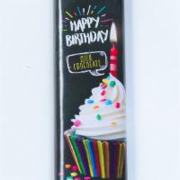 Happy Birthday Bar · Gourmet Birthday Milk Chocolate Bar  1.07oz