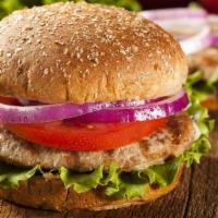 Turkey Burger · Lettuce, tomato, onions with cheese for additional charge.