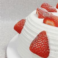 Strawberry Vanilla Cake (1 Slice) · Made with fresh strawberry and vanilla bean.
