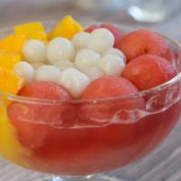 Strawberry Mango Juice Sago & Lychee Jelly With Mango Ice Cream · This item contains ice cream, therefore when it is delivered the ice cream may be melted. Ch...