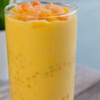 Mango Juice With Sago · Choice of Sago and Lychee Jelly / Sago and Herbal Jelly.