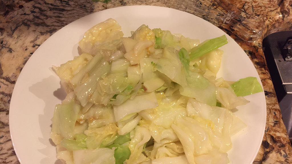 Sauteed Cabbage With Spicy · spicy or not spicy with fresh garlic