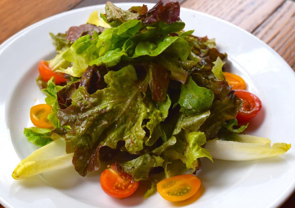 Market Green Salad · cherry tomatoes , fresh herbs & champagne vinaigrette