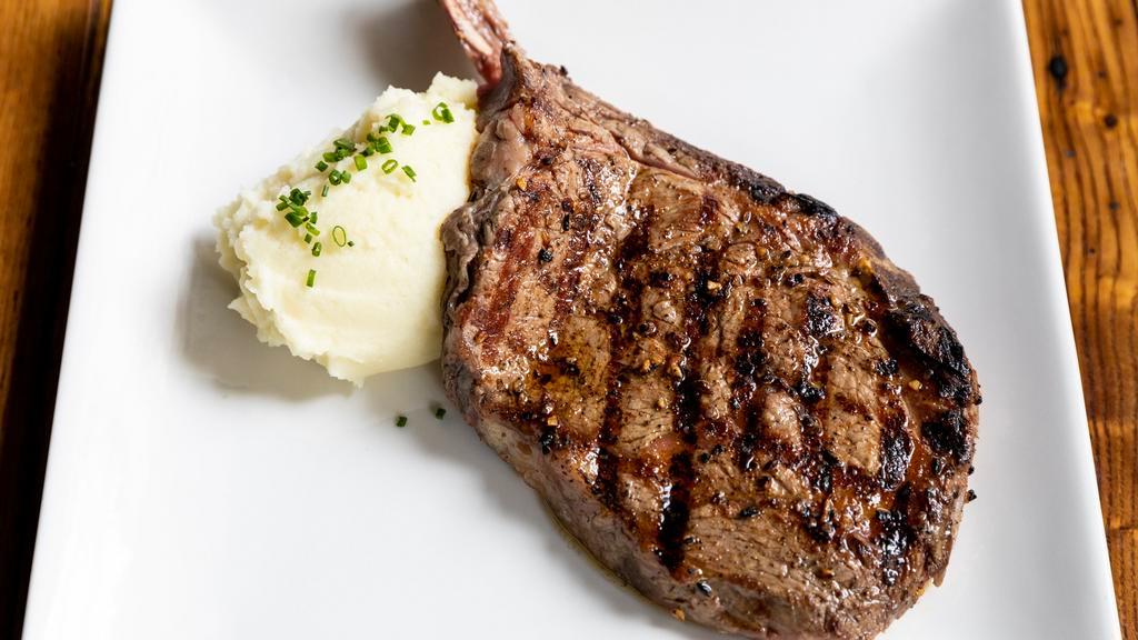 *Dry Aged Ribeye · 16 oz bone in, 28 days dry aged, served with whipped potatoes