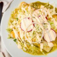 Chicken Enchiladas  · Lettuce, Radish, Onion, Cheese, Sour Cream, Avocado