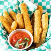 Zippin' Zucchini Stix · 10 pieces. Sliced, breaded and deep fried.
