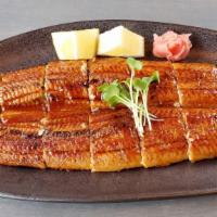 Unagi Kabayaki · Big and Thick fresh water eel roasted with kabayaki sauce.