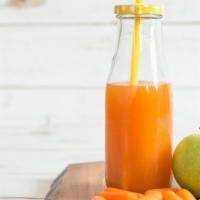 Sunny Sunshine Juice · Fresh juice made with orange, carrot, apple, and lemon.