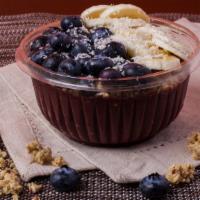 Amazing Acai Bowl · Organic coconut milk, organic acai, banana
Topped with organic granola, organic coconut shre...