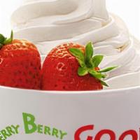 Berry Berry Good · Organic coconut mylk, organic banana, strawberries, organic agave, organic vanilla, himalaya...