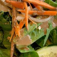 Kitchen Salad · Mixed greens, Kumu farms Napa cabbage, Roma tomato, carrots, Maui sweet onions, and Swiss ch...