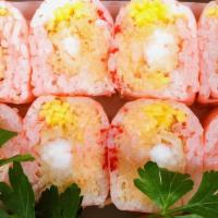 Lady Gaga · Inside: shrimp tempura, mango, lobster salad wrapped with soy paper.
