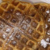Waffles · 2 Large Waffles made fresh with our famous OhBagel recipe.
Syrup on the side.