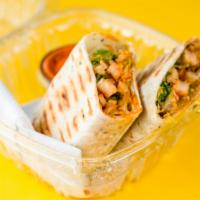 Buffalo Chicken Wrap · Grilled Chicken, Romaine Lettuce, Shredded Parmesan Cheese, Buffalo Sauce