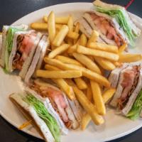 Turkey Sandwich · Fresh and classic. Served with french fries.