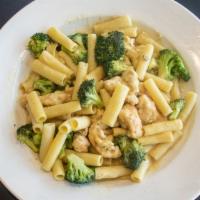 Chicken Ala Green Star · Sautéed chicken tenders with ziti, broccoli and a touch of garlic