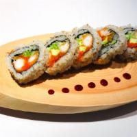 Shrimp Tempura Roll · Shrimp tempura, avocado, cucumber, masago