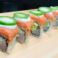 High Line Roll · Yellowtail, avocado, crunchy, spicy tuna, jalapeno, wasabi mayo